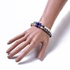 Natural Pearl Stretch Bracelets BJEW-JB04191-5