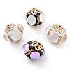 Alloy with Resin Handmade Indonesia Beads FIND-Q106-48-1