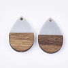 Resin & Walnut Wood Pendants RESI-T035-08A-2