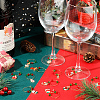 Christmas Alloy Enamel Wine Glass Charms AJEW-SC0002-03-4
