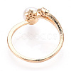 Stars Natural Pearl Finger Ring with Cubic Zirconia PEAR-N020-06K-3