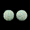 AB-Color Resin Rhinestone Round Beads RESI-S313-16x18-03-1