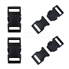 SUPERFINDINGS 4Pcs Matte Alloy Side Release Buckles FIND-FH0008-69-1