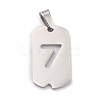 Non-Tarnish 304 Stainless Steel Pendants STAS-O127-B07-1