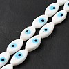 Handmade Evil Eye Lampwork Beads Strands LAMP-G154-06K-2