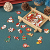 Pandahall 32Pcs 16 Styles Christmas Theme Alloy Enamel Pendants ENAM-TA0001-64-16