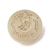 Golden Tone Wax Seal Brass Stamp Head DIY-B079-01G-C-1