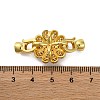 Brass Micro Pave Cubic Zirconia Fold Over Clasps KK-A230-07G-02-3