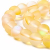 Synthetic Moonstone Beads Strands G-E573-01B-02-3