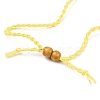 Adjustable Braided Waxed Cord Macrame Pouch Necklace Making NJEW-I243-A05-4