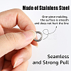 SUPERFINDINGS 60Pcs 6 Style 201 Stainless Steel Fishing Rod Guide Round Rings FIND-FH0004-93-3