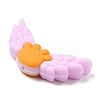 Wing Food Grade Eco-Friendly Silicone Focal Beads SIL-C004-01C-3