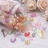 Craftdady 300Pcs 6 Style Transparent Acrylic Bead Caps TACR-CD0001-03-6