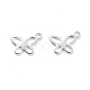 201 Stainless Steel Charms STAS-F192-055S-4