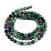 Natural Ruby in Zoisite Beads Strands G-L597-C02-03-5