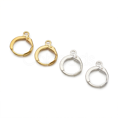 Brass Hoop Earring Findings KK-TA0008-03-NF-1