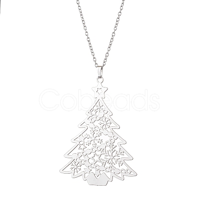 Non-Tarnish 201 Stainless Steel Pendants Necklace NJEW-JN04864-1