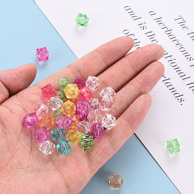 Transparent Acrylic Beads TACR-Q259-10mm-V-1