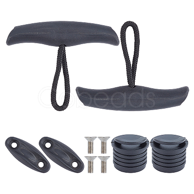 AHANDMAKER Plastic Kayak Handles with Nylon Rope and Stainless Steel Screws FIND-GA0001-55-1