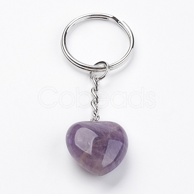 Natural Amethyst Keychain KEYC-F019-02C-1