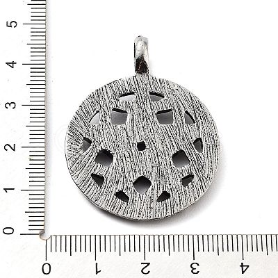 Tibetan Style Alloy Pendants TIBE-L012-006AS-1