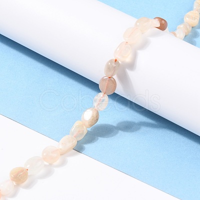 Natural Multi-Moonstone Beads Strands G-G018-07-1