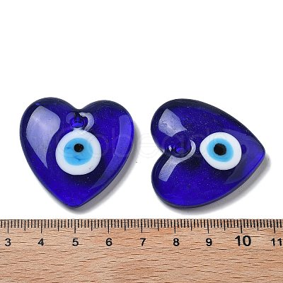 Handmade Evil Eye Lampwork Pendants LAMP-F035-11A-1