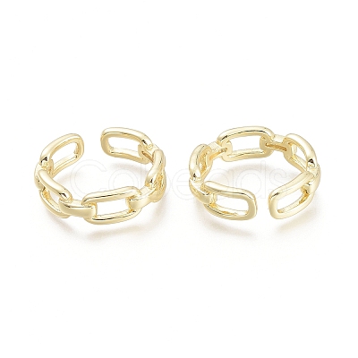 Brass Cuff Rings X-RJEW-F103-04-G-1