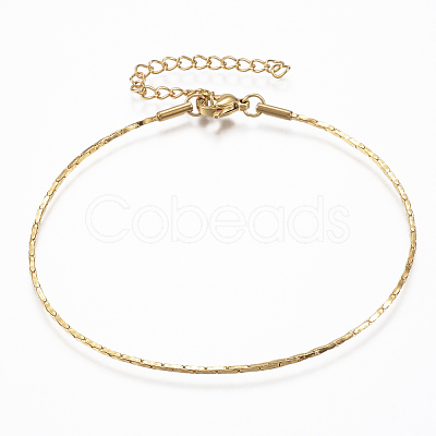 304 Stainless Steel Coreana Chain Bracelets X-BJEW-K172-26G-1