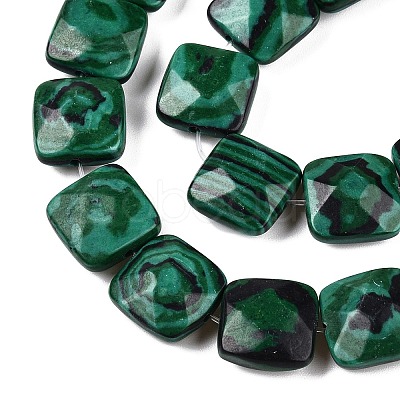 Synthetic Malachite Beads Strands G-T138-162-1