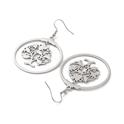 Non-Tarnish 304 Stainless Steel Dangle Earrings EJEW-P271-04P-1