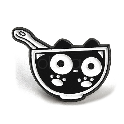 Cartoon Cat Enamel Pin JEWB-P032-D06-1