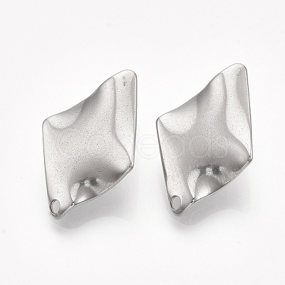 Non-Tarnish 304 Stainless Steel Stud Earring Findings STAS-S079-56B-1