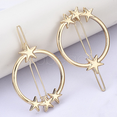 Alloy Hollow Geometric Hair Pin X-PHAR-N005-010G-1