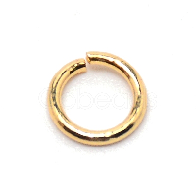 Brass Open Jump Rings KK-WH0042-12-1