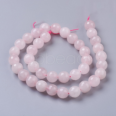 Natural Rose Quartz Beads Strands X-G-D840-20-10mm-1