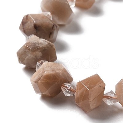 Natural Sunstone Beads Strands G-B027-A03-1