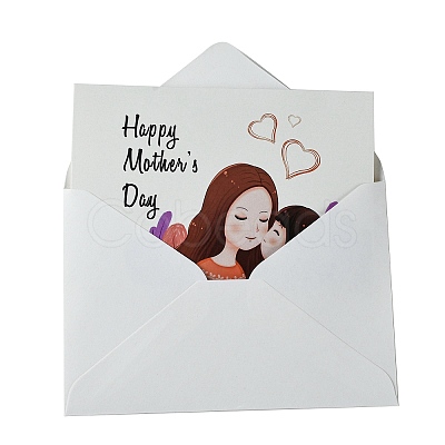 Mother's Day Gift Cards AJEW-E058-01A-1