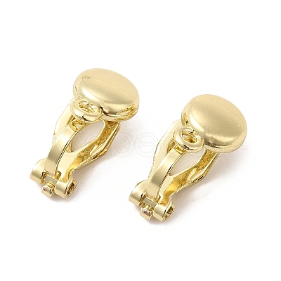 Alloy Clip-on Earring Findings PALLOY-M208-02G-1