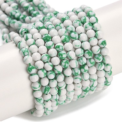 Synthetic Turquoise Beads Strands G-U004-02L-1