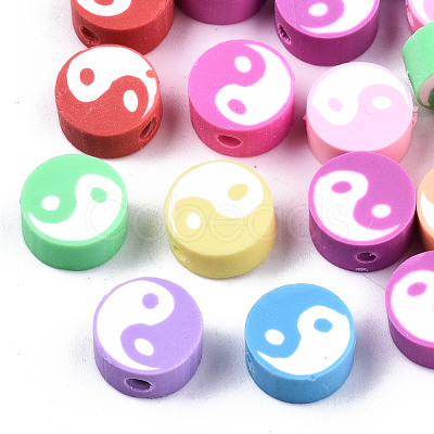 Handmade Polymer Clay Beads X-CLAY-T016-30-1