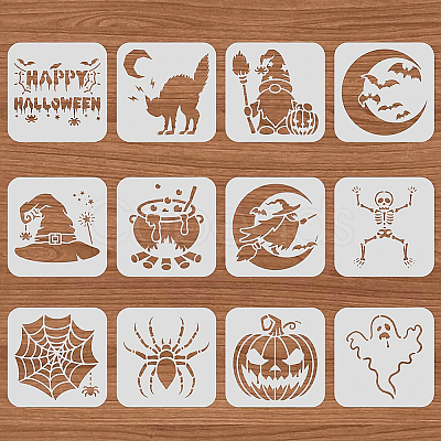 Plastic Painting Stencils Sets DIY-WH0172-707-1