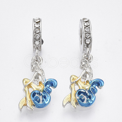 Alloy European Dangle Charms MPDL-T004-13P-1