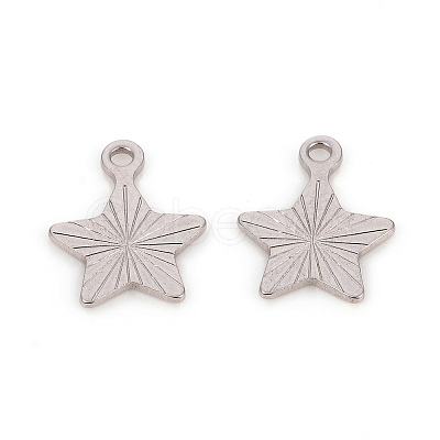 Non-Tarnish 201 Stainless Steel Charms STAS-L244-18P-1