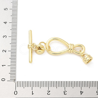 Brass Toggle Clasps KK-Z083-09G-1