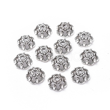Tibetan Silver Fancy Bead Caps AA124-1