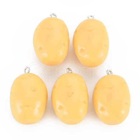 Opaque Resin Pendants RESI-S356-080-1