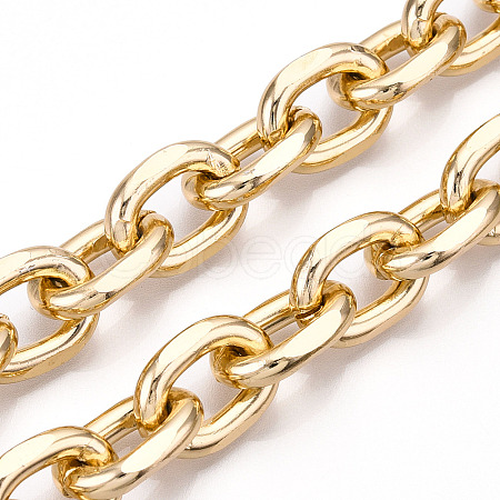 Aluminum Faceted Cable Chains CHA-N003-31KCG-1