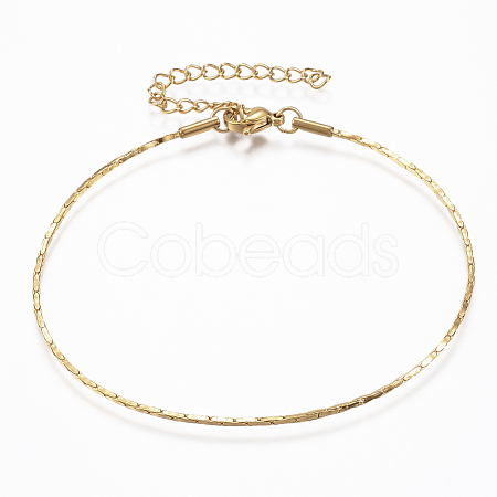 304 Stainless Steel Coreana Chain Bracelets X-BJEW-K172-26G-1