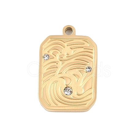 Ion Plating(IP) 304 Stainless Steel Pendants STAS-C108-10G-1